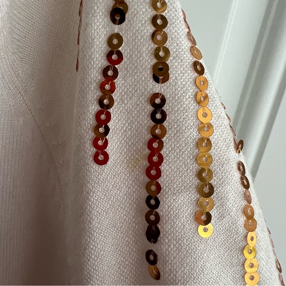 Cut Out Sleeve Sequence Sweater Dress NWT - Picture 4 of 7